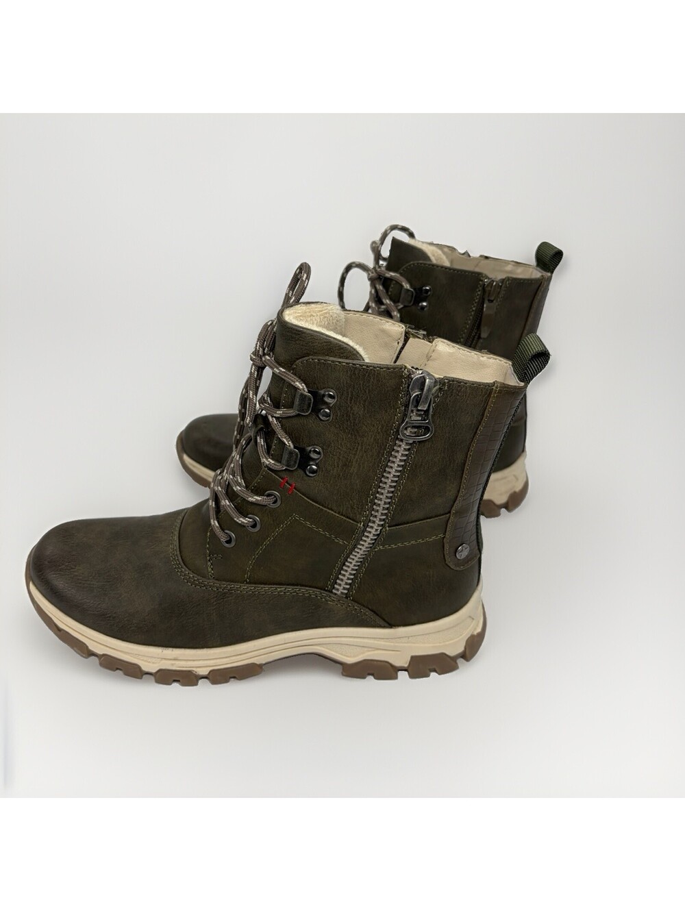 Patrizia Women's Levali Mid Ankle Boots Women’s Size 40 Green Brown Mint